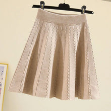 Load image into Gallery viewer, Knitted Elastic Waist Skirt