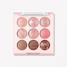 Load image into Gallery viewer, Glitter Eye Shadow Palette 9-Color Pearlescent Matte Eyeshadow