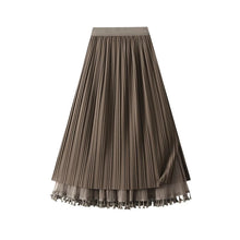 Load image into Gallery viewer, Autumn Winter New Solid Color Elastic Waist Skirts Women High Street