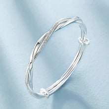 Load image into Gallery viewer, 925 sterling silver original pretty weave Bangle