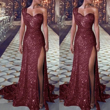 Load image into Gallery viewer, Elegant Deep V Neck Shoulder Sleeveless Long Maxi Dress