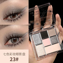 Load image into Gallery viewer, Glitter Matte Eyeshadow Palette 6 Colors Pearlescent