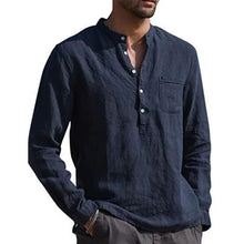 Load image into Gallery viewer, Casual Loose Plain Linen Shirt