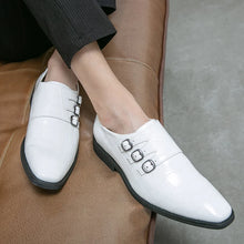 Load image into Gallery viewer, Leather Loafers Men Dress Shoes