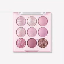 Load image into Gallery viewer, Glitter Eye Shadow Palette 9-Color Pearlescent Matte Eyeshadow