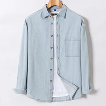 Load image into Gallery viewer, Denim Shirt Casual Long Sleeve