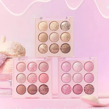 Load image into Gallery viewer, Glitter Eye Shadow Palette 9-Color Pearlescent Matte Eyeshadow