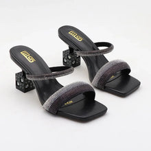 Load image into Gallery viewer, New Luxury Square Toe Women's Rhinestone