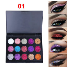 Load image into Gallery viewer, Glitter Sequins Matte Pearlescent Eyeshadow