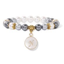 Load image into Gallery viewer, Fashion Shell Beads Bracelet Women A-Z Initial Letter Bracelet