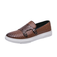 Load image into Gallery viewer, Double Button Leather Casual Shoe Men Loafers