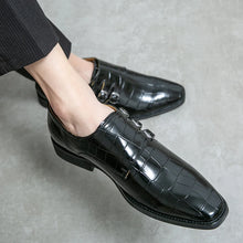 Load image into Gallery viewer, Leather Loafers Men Dress Shoes