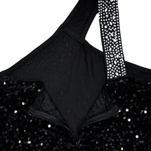Load image into Gallery viewer, Diamond Hot Rhinestone Sequined Skew Neck