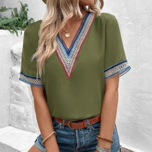 Load image into Gallery viewer, Elegant  New Lace Patchwork V-neck Casual