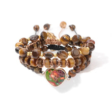 Load image into Gallery viewer, Natural Stone Tiger Eye Bracelet Women Round Beaded Healing Crystal