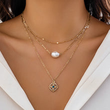 Load image into Gallery viewer, 3Pcs/Set Classic Hollow Geometric Pendant Necklace