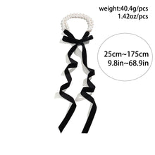 Load image into Gallery viewer, Gothic Long Wide Black Velvet Ribbon Choker