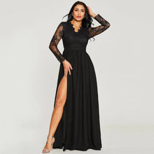 Load image into Gallery viewer, Elegant Sexy Cocktail Maxi Dress Lace Long Sleeve