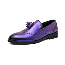 Load image into Gallery viewer, Italian Loafers Men Tassel Slip-on Fashion Leather Shoes