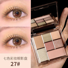 Load image into Gallery viewer, Glitter Matte Eyeshadow Palette 6 Colors Pearlescent