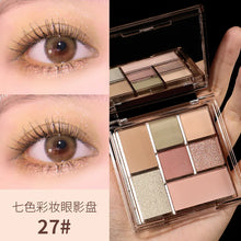 Load image into Gallery viewer, Glitter Matte Eyeshadow Palette 6 Colors Pearlescent
