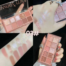 Load image into Gallery viewer, 10Color Eye Shadow Palette Pumpkin Earth Tone Matte Pearlescent