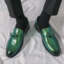 Load image into Gallery viewer, Italian Loafers Men Tassel Slip-on Fashion Leather Shoes