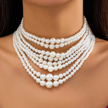 Load image into Gallery viewer, Elegant Imitation Pearl Beads Necklace