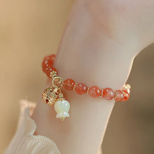 Load image into Gallery viewer, Green Bamboo Joint Beaded Bracelet