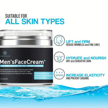 Load image into Gallery viewer, Men Face Cream Hydrating Face Moisturizer Hyaluronic Acid Collagen