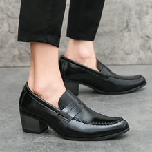 Load image into Gallery viewer, Men's Platform High Heels Brand Loafers Leather
