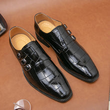 Load image into Gallery viewer, Leather Loafers Men Dress Shoes