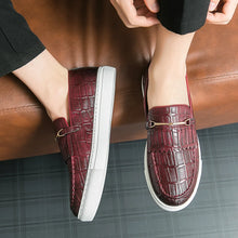 Load image into Gallery viewer, Leather Shoes Dress Slip on Loafers