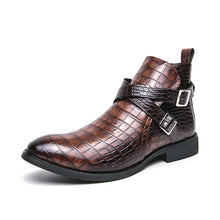 Load image into Gallery viewer, Classic Retro Pointed Ankle Boot Leather