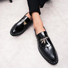 Load image into Gallery viewer, Fashion Trends Red Soft Leather Loafers Shoes Tassel Casual