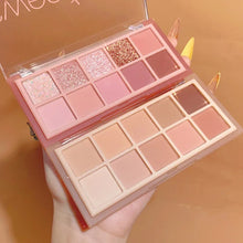 Load image into Gallery viewer, 10Color Eye Shadow Palette Pumpkin Earth Tone Matte Pearlescent