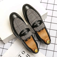 Load image into Gallery viewer, Luxury Loafers Dress Shoes Fashion Thick Sole Stripes
