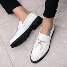 Load image into Gallery viewer, Fashion Trends Red Soft Leather Loafers Shoes Tassel Casual