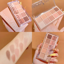 Load image into Gallery viewer, 10Color Eye Shadow Palette Pumpkin Earth Tone Matte Pearlescent