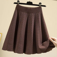 Load image into Gallery viewer, Knitted Elastic Waist Skirt