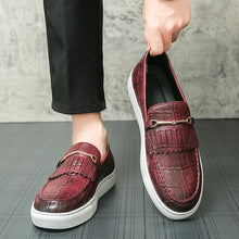 Load image into Gallery viewer, Leather Shoes Dress Slip on Loafers