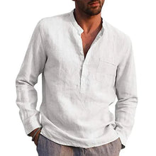 Load image into Gallery viewer, Casual Loose Plain Linen Shirt