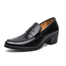 Load image into Gallery viewer, Men's Platform High Heels Brand Loafers Leather