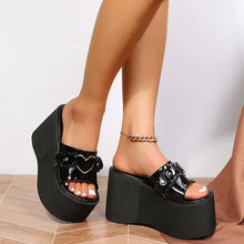 Load image into Gallery viewer, Fashion Platform Wedge Heels