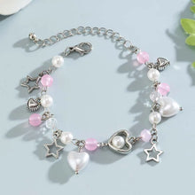 Load image into Gallery viewer, Fashion Crystal Heart Star Chain Bracelet