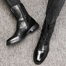 Load image into Gallery viewer, Fashion Men High Quality British Style Lace Up Boots Genuine Leather