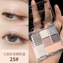 Load image into Gallery viewer, Glitter Matte Eyeshadow Palette 6 Colors Pearlescent