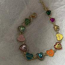 Load image into Gallery viewer, Fashion Colorful Heart Bracelet
