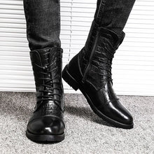 Load image into Gallery viewer, Fashion Men High Quality British Style Lace Up Boots Genuine Leather