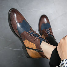 Load image into Gallery viewer, Leather Ankle Boots Luxury British Style